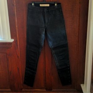 Gap 1969 Coated Inner Cozy Legging, 26R, black